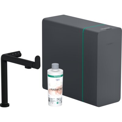 Bateria HANSGROHE Aqittura M91 76837670 z filtrem Czarny mat