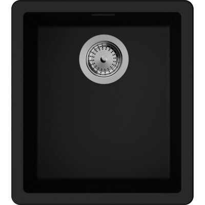 Zlewozmywak jednokomorowy HANSGROHE S52 43349170 Czarny grafitowy 40.6x45.6