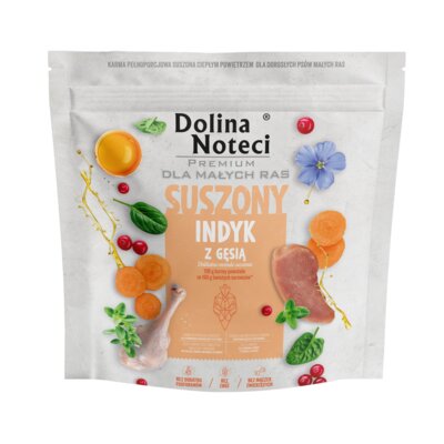 Karma dla psa DOLINA NOTECI Premium Indyk z gęsią 1 kg