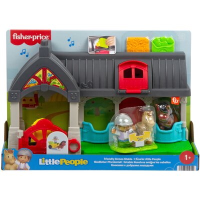 Zabawka interaktywna FISHER PRICE Little People Stajnia Przyjazne koniki HWR84