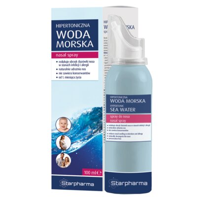 Spray do nosa STARPHARMA Hipertoniczna woda morska (100 ml)