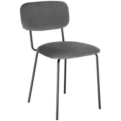 Krzesło EHOKERY Louis Velvet Grafitowy