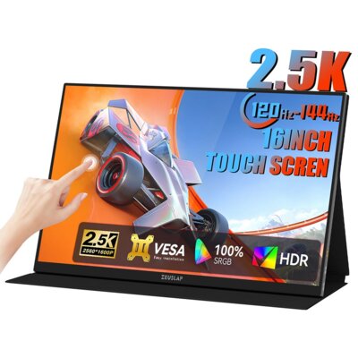 Monitor ZEUSLAP P16KT 16" 2560x1600px IPS 144Hz 3 ms