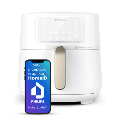 Air Fryer Frytkownica beztłuszczowa PHILIPS Ovi Connected XXL HD9285/00 7.2l Wi-Fi ponad 1000 darmowych przepisów