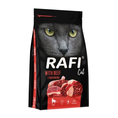 Karma dla kota RAFI Cat z wołowiną 7 kg