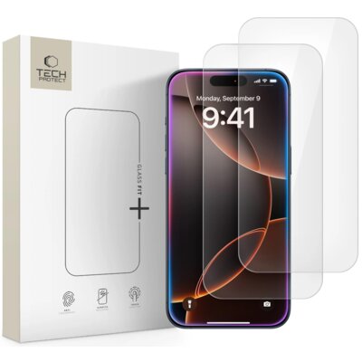 Szkło hartowane TECH-PROTECT Glass Fit+ do Apple iPhone 16 Pro Max/17 Pro Max (2 szt.)