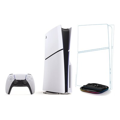 Konsola SONY PlayStation 5 Slim + Podstawka MAD DOG GPS100K Czarny do konsoli PlayStation 5/PS5 Slim
