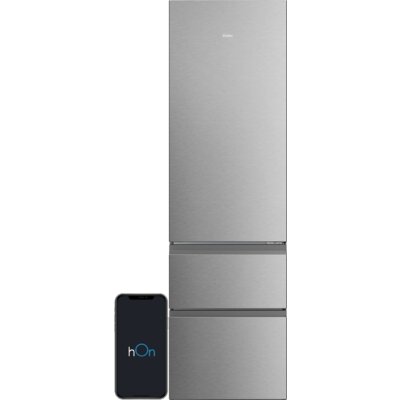 Lodówka HAIER 3D 60 Seria 3 HTR3620CNMG No Frost 205cm Srebrna