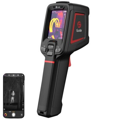 Kamera termowizyjna GUIDE SENSMART E1+, IR 120x90 px, LCD 2.4", Laser, Wi-Fi, USB-C