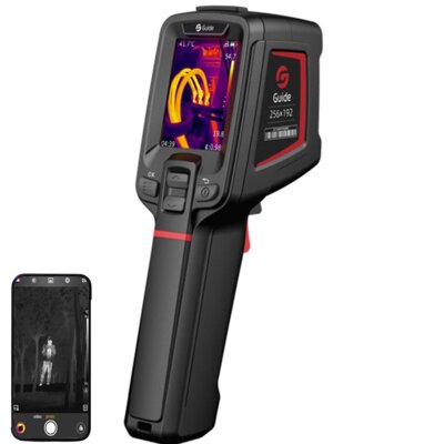 Kamera termowizyjna GUIDE SENSMART E2+, IR 256x192, LCD 2.4", Laser, 16GB, Wi-Fi