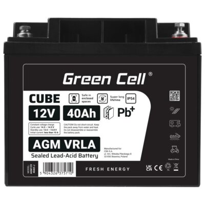 Akumulator GREEN CELL AGM12V40AH-J 40Ah 12V