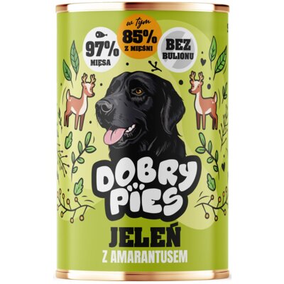 Karma dla psa DOBRY PIES Jeleń z amarantusem 400 g