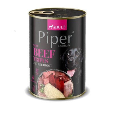 Karma dla psa PIPER Animals z żołądkami wołowymi i burakiem 400 g