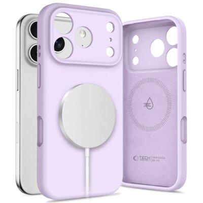 Etui TECH-PROTECT Silicone MagSafe do Apple iPhone 17 Pro Liliowy