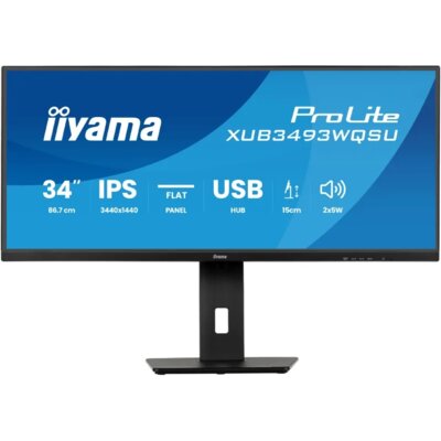 Monitor IIYAMA ProLite XUB3493WQSU-B6 34" 3440x1440px IPS 120Hz 1 ms