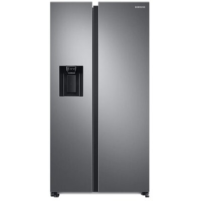 Lodówka SAMSUNG RS68A8840S9 EF Side by Side No frost 178cm Srebrna Podajnik wody Kostkarka Twin Cooling Plus, Metal Cooling