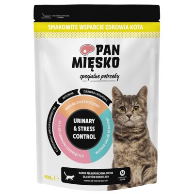 Karma dla kota PAN MIĘSKO Adult Urinary & Stress 800 g