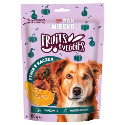 Przysmak dla psa PAN MIĘSKO Fruits & Veggies Dynia z kaczką 100 g