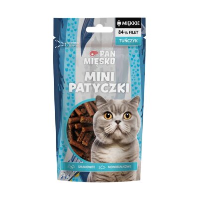 Przysmak dla kota PAN MIĘSKO Mini Patyczki Tuńczyk 50 g