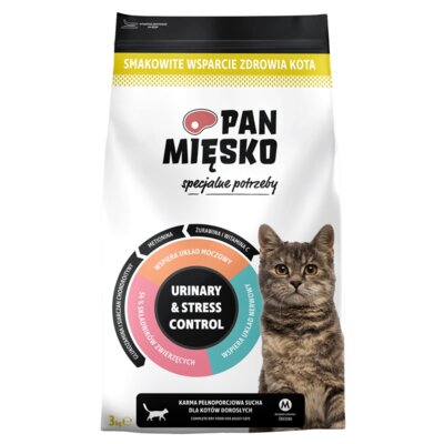 Karma dla kota PAN MIĘSKO Adult Urinary & Stress 3 kg