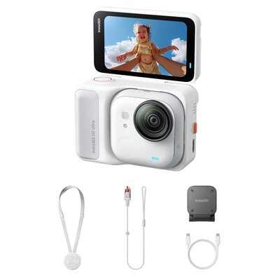 Kamera sportowa INSTA360 Go Ultra Biały, filmy 4K 60FPS, Wi-Fi, Bluetooth