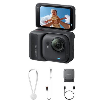 Kamera sportowa INSTA360 Go Ultra Czarny, filmy 4K 60FPS, Wi-Fi, Bluetooth