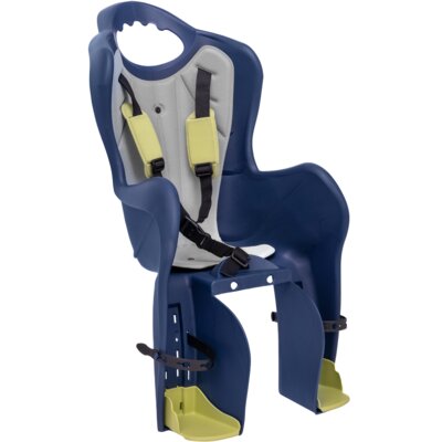 Fotelik rowerowy HTP DESIGN Elibas Tylny Rura podsiodłowa 22kg Granatowo-szaro-limonkowy