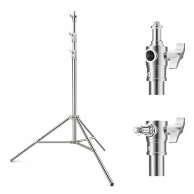 Statyw oświetleniowy K&F CONCEPT KF34.044 Srebrny
