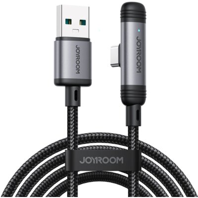 Kabel JOYROOM S-A56 EnjoyX Series 90 USB-A - USB-C 3A 1.2m Czarny