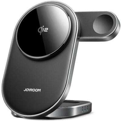 Ładowarka indukcyjna JOYROOM JR-W17 Qi 3w1 Czarny