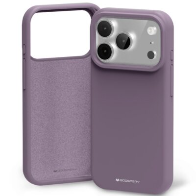 Etui MERCURY Silicone do Apple iPhone 17 Pro Fioletowy