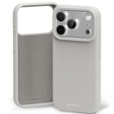 Etui MERCURY Silicone do Apple iPhone 17 Pro Kamienny