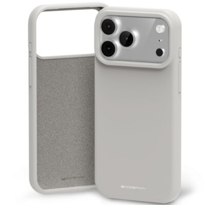Etui MERCURY Silicone do Apple iPhone 17 Pro Max Kamienny