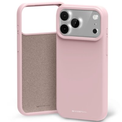 Etui MERCURY Silicone do Apple iPhone 17 Pro Max Różowo-piaskowy
