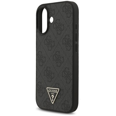 Etui GUESS 4G Strap Triangle Logo MagSafe do Apple iPhone 17 Czarny + brelok