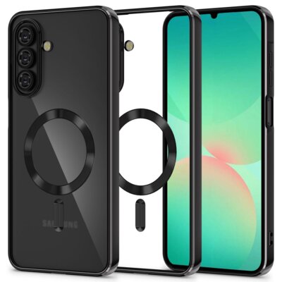 Etui TECH-PROTECT MagFlex MagSafe do Samsung Galaxy A17 5G Przezroczysty-czarny