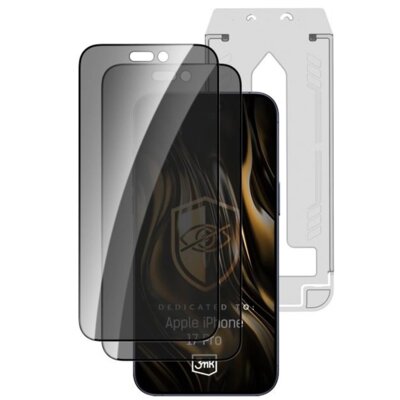 Szkło prywatyzujące 3MK Hardy Privzone 9H do Apple iPhone 17 Pro (2 szt.)