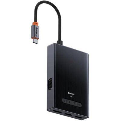 Hub BASEUS PioneerJoy 8w1 USB Typu C, Pasywny