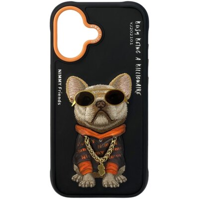 Etui NIMMY Glasses Cool Dog do Apple iPhone 17 Czarny