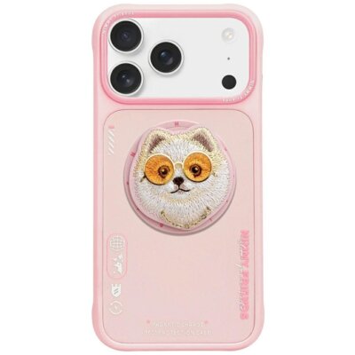 Etui NIMMY Glasses Cool Dog MagSafe do Apple iPhone 17 Pro Max Różowy
