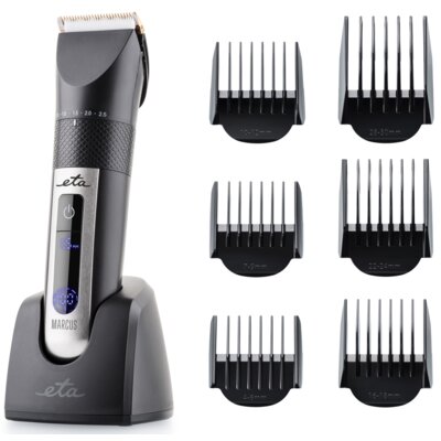 Strzyżarka ETA Marcus 934190000 bezprzewodowa 6 nakładek 0.5-30 mm