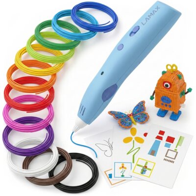 Długopis 3D LAMAX ArtKid1 3D Blue, Średnica dyszy 1.75 mm