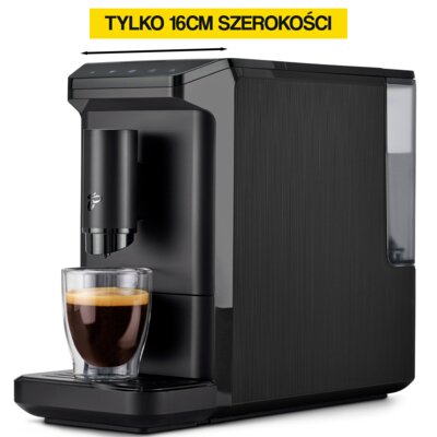 Ekspres TCHIBO Esperto Mini Czarny 16 cm szerokości