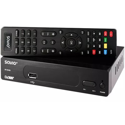 Dekoder SAVIO DT-DV02 DVB-T2/HEVC/H.265