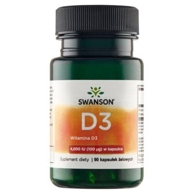 Witamina D3 SWANSON 4000 IU (90 kapsułek)