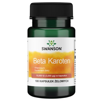 Beta-Karoten SWANSON Beta karoten (100 kapsułek)