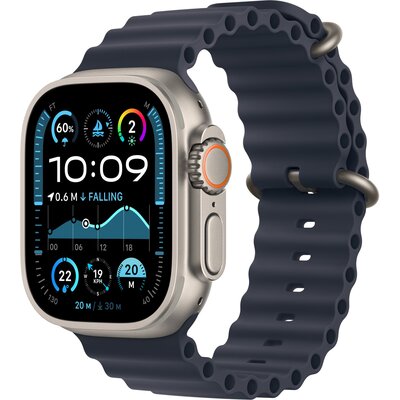 Apple Watch Ultra 2 GPS + Cellular 49mm koperta tytanowa (naturalny) + pasek Ocean (granatowy)