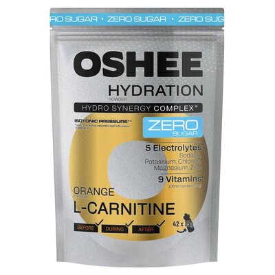 Izotonik OSHEE Hydration Zero Pomarańczowy (630 g)