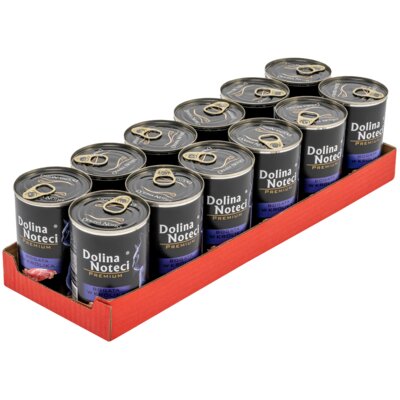 Karma dla kota DOLINA NOTECI Premium z królikiem 12 x 400 g