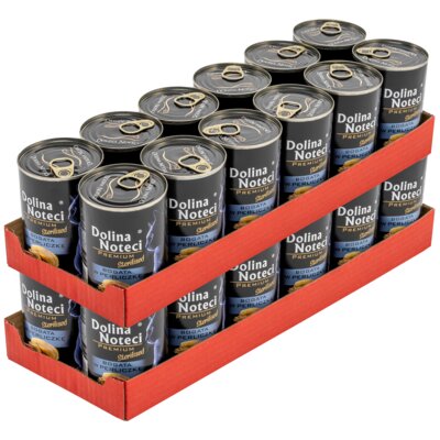 Karma dla kota DOLINA NOTECI Premium Sterilised Bogata w Perliczkę 24 x 400 g